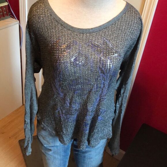 Beautiful Harley-Davidson sheer knit top sz XL - Picture 1 of 7